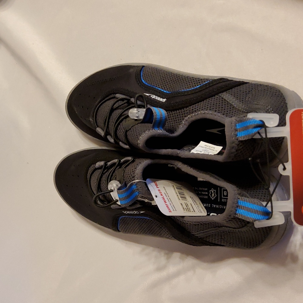 Speedo Men's Surfwalker Water Shoes - Gray/Black - Picture 6 of 6
